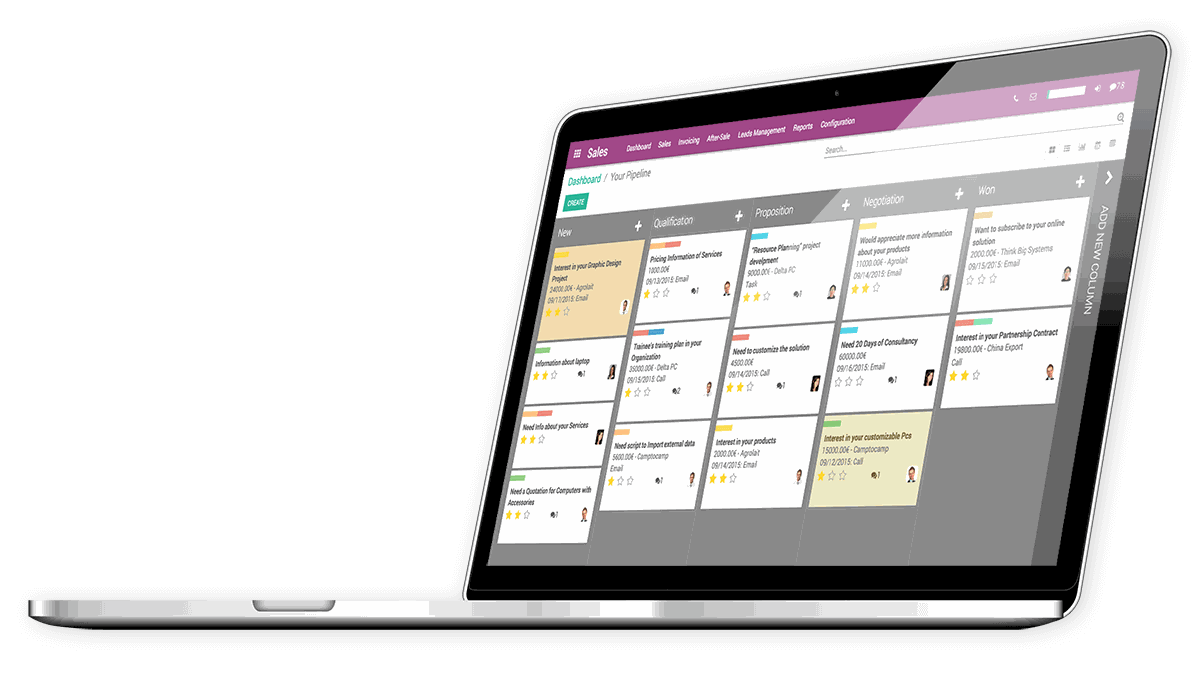 Odoo image et bloc de texte