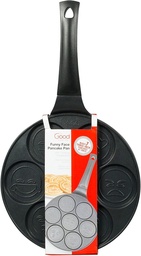 Moule à crêpes en forme de smiley avec 7 visages